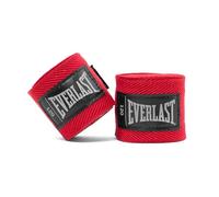 Everlast Core Hand Wraps (305cm) Red Boxing Wraps for Boxing Gloves, Sparring Gloves, MMA & Kickboxing, Thumb Strap Hook & Loop System, Stretch Cotton Blend - Authentic Gear