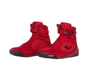 Everlast Elite 2.0 High Top Boxing Boots Red Sparring Shoes Ring Canvas Trainers