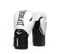 Everlast Elite 2 12oz Boxing Gloves, White/Black Boxing Gloves for Bags, Mitt Work & Sparring, Hook and Loop Strap, Ergonomic Grip Bar, Split-Style Foam Combination - Authentic Everlast Gear