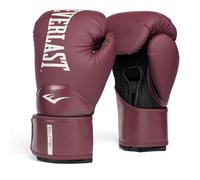 Everlast Elite 2 16oz Boxing Gloves, Bordeaux Boxing Gloves for Bags, Mitt Work & Sparring, Hook and Loop Strap, Ergonomic Grip Bar, Split-Style Foam Combination - Authentic Everlast Gear