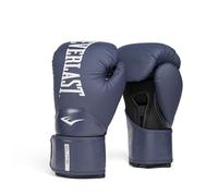 Everlast Elite 2 16oz Boxing Gloves, Navy Boxing Gloves for Bags, Mitt Work & Sparring, Hook and Loop Strap, Ergonomic Grip Bar, Split-Style Foam Combination - Authentic Everlast Gear
