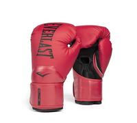 Everlast Elite 2 16oz Boxing Gloves, Red Boxing Gloves for Bags, Mitt Work & Sparring, Hook and Loop Strap, Ergonomic Grip Bar, Split-Style Foam Combination - Authentic Everlast Gear