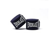 Everlast Elite Hand Wraps (457cm) Navy Boxing Wraps for Boxing Gloves, Sparring Gloves, MMA & Kickboxing, Wide Mouth Thumb Loop, Hook & Loop System, Stretch Nylon/Poly Blend - Authentic Gear