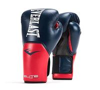 Everlast Elite Pro Style Training Gloves, Blue/Red, 14 oz