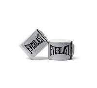Everlast Elite Hand Wraps (457cm) White Boxing Wraps for Boxing Gloves, Sparring Gloves, MMA & Kickboxing, Wide Mouth Thumb Loop, Hook & Loop System, Stretch Nylon/Poly Blend - Authentic Everlast Gear