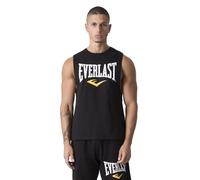 Everlast Men's 2000 Black Sports Tank Top with Printed Front Logo and Regular Fit