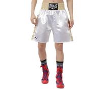 Everlast Mens Pro Fight Short White/Gold S