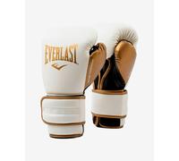 Everlast Powerlock 2R Boxing Gloves White/Gold - 16