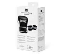 Everlast Powerlock OG 10oz Boxing Gloves & Hand Wraps Set, Muay Thai, Men