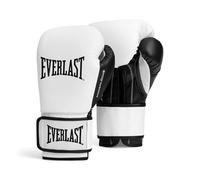 Everlast Powerlock OG 10oz Boxing Gloves, White/Black Boxing Gloves for Bags, Mitt Work & Sparring, Hook & Loop System, Advanced Foam Technology, Ergonomic Grip - Authentic Everlast Gear