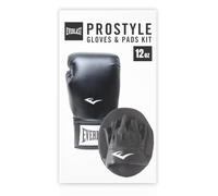 Everlast Prostyle 2 Boxing Gloves and Pads Kit, 12oz, Black
