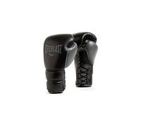 Everlast Unisex Adult Boxing Gloves Powerlock 2 Pro Lace Training Gloves, Black, 14 oz