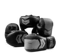 Everlast Unisex Complete Youth Boxing Mittens & Gloves Starter Kit Black/Grey One Size