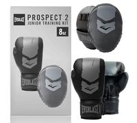 Everlast Unisex Youth Prospect Boxing Mittens & Gloves Starter Kit Black/Grey One Size