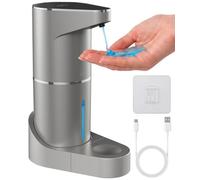 Everlasting Comfort Automatic Soap Dispenser - Touchless Wall Mounted No Drip Lotion, Hand Soap, Shower Gel, Dish Soaps Dispenser, 3 Level Output Motion Sensor for Bathroom & Kitchen Use (350ml/12 oz)