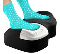 Everlasting Comfort Foot Rest for Under Desk at Work - Memory Foam Office Foot Stool & Under Desk Footrest Leg Elevation Pillow for Gaming & Home Office, Supports Posture