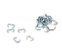 EVERLASTO 100 Pack - Shock Cord Steel Clamps/Hog Rings for 4mm to 6mm Bungee Cord