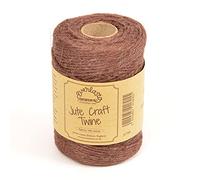 EVERLASTO NATURAL COLOURED JUTE CRAFT TWINE 100M SPOOLS (CHOCOLATE BROWN)