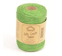 EVERLASTO NATURAL COLOURED JUTE CRAFT TWINE 100M SPOOLS (LAWN GREEN)