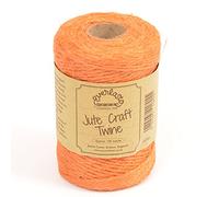 EVERLASTO NATURAL COLOURED JUTE CRAFT TWINE 100M SPOOLS (PUMPKIN ORANGE)