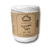 Everlasto Natural Cotton Macrame Twine Cotton Craft String 34/3 5mm x 50m Spool Approx.