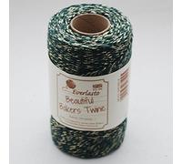 EVERLASTO Quality Cotton Green & Gold Baker's Twine 100m by James Lever
