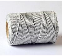 EVERLASTO Quality Cotton Grey & Silver Baker's Twine 100m by James Lever