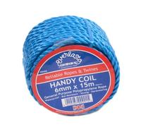 Everlasto Trade Handy Coils Blue Polypropylene Poly Rope General Purpose Rope (6mm X 15M)