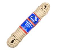 Everlasto UK Made 'Superbraid' Solid Braided Natural Cotton Sash Cord - No.8 (6.5MM) (6.5mm x 25M)