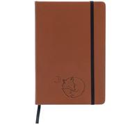 EVERLINEA 5.6” x 8.3” Embossed Fox A5 Hardcover Notebook, 240 Lined Pages, Rust Orange