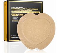 EVERLIT Silicone Foam Sacral Dressing, Waterproof and Highly Absorbent, Pressure Ulcer Wound, Sterile Adhesive Dressing for Chronic Wounds