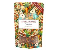 Everly Grace Carrot Cake, Organic Rooibos Tea, Carrot Cake Spice Blend with Cinnamon and Nutmeg, Caffeine Free Dessert Tea, Loose Leaf Herbal Infusion, Botanical Ingredients for Hot Serving