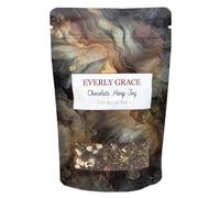 Everly Grace Chocolate Hemp Joy, Organic Chocolate Tea, Herbal Infusion with Cocoa Shells Hemp Seeds and Turmeric, Caffeine Free Evening Relaxation Blend, Loose Leaf Tea for Mindful Moments