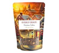 Everly Grace Christmas Cookie, Organic Christmas Tea, Mild Caffeine Free Rooibos Infusion with Cocoa Shells Cinnamon and Cloves, Dessert Tea for Christmas and Advent Seasons, Loose Leaf