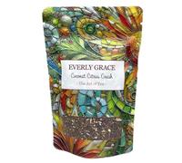 Everly Grace Coconut Citrus Crush, Organic Fruit Tea, Exotic Blend with Coconut Orange Ginger and Mint, Caffeine Free Rooibos Base, No Artificial Flavours, Loose Leaf for Hot or Iced Tea Serving