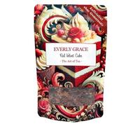 Everly Grace Red Velvet Cake, Organic Rooibos Tea, Dessert Infusion with Cocoa Shells Vanilla and Beetroot, Caffeine Free Herbal Tea, Red Velvet Cake Flavour, Loose Leaf Botanical Ingredients