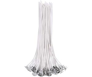 Evermarket 100 Pcs Cotton Candle Wick 8" Pre-Waxed Low Smoke Wick for Candle Making,Candle DIY
