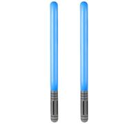 EVERMARKET 2 PCS Inflatable Lightsaber,Blow Up Light Saber Sword Toys Party Bags Stocking Stuffers Star Swords Toys for Wars Themed Party Cosplay Party Favors (Blue)