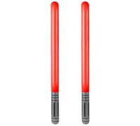 EVERMARKET 2 PCS Inflatable Lightsaber,Blow Up Light Saber Sword Toys Party Bags Stocking Stuffers Star Swords Toys for Wars Themed Party Cosplay Party Favors (Red)