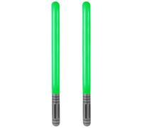 EVERMARKET 2 PCS Inflatable Lightsaber,Blow Up Light Saber Sword Toys Party Bags Stocking Stuffers Star Swords Toys for Wars Themed Party Cosplay Party Favors (Green)