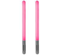EVERMARKET 2 PCS Inflatable Lightsaber,Blow Up Light Saber Sword Toys Party Bags Stocking Stuffers Star Swords Toys for Wars Themed Party Cosplay Party Favors (Pink)