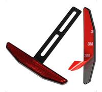 evermotor Reflectors Motorcycle E-mark Trapezoidal Rear Reflector - Cat's Eye Self Adhesive, 2 Pieces Reflectors with 1Piece Long T-bracket