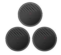 EverNary Window Vibration Alarm,125dB Loud Ultra-Slim Anti-Theft Alarm for Door and Window Glass Break Sensor Alert with Adjustable Sensitivity (3, Black)