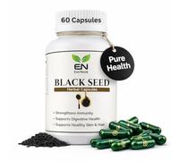 EverNook Black Seed Capsules 500mg - Nigella Sativa Extract Supplement - 60 Vegetarian Capsules - Black Cumin Seed Herbal Supplement for Immune Support, Digestive Health & Skin and Hair Support