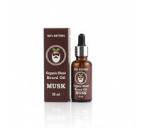 EverNook Organic Musk Beard Oil for Men - Beard Growth & Moisturising Formula with Argan, Jojoba & Castor Oils - Softens Facial Hair, Reduce Frizz - 30ml