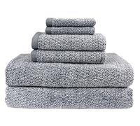 Everplush Diamond Jacquard 6 Pieces Bath Sheet Set, Dusk