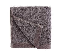 Everplush Washcloth Towel Set, 55% Zero-Twist Cotton, Charcoal (Dark Gray), 6 Pack