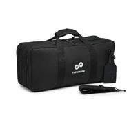 EVERPRIDE 4 Pocket - Black - Chef Knife Bag, 20 Knife Slots, 4 Storage Compartments, Professional Culinary Case with Shoulder Strap, Black, Laptop/Tablet Padded Slot - Knives Not Included