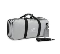 EVERPRIDE 4 Pocket - Gray - Chef Knife Bag Holds 20 Knives 4 Storage Compartments,Professional Culinary Case with Shoulder Strap, Black, Laptop/Tablet Padded Slot - Knives Not Included