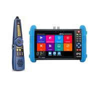 EVERSECU 7 Inch Touch Screen 5 in 1 CCTV Tester with Cable Tracer, Support Upt to 4K IP Camera & 8.0 Megapixel AHD, TVI, CVI & CVBS Analog Camera, with Keyboard/IP Discovery/POE Output/APP